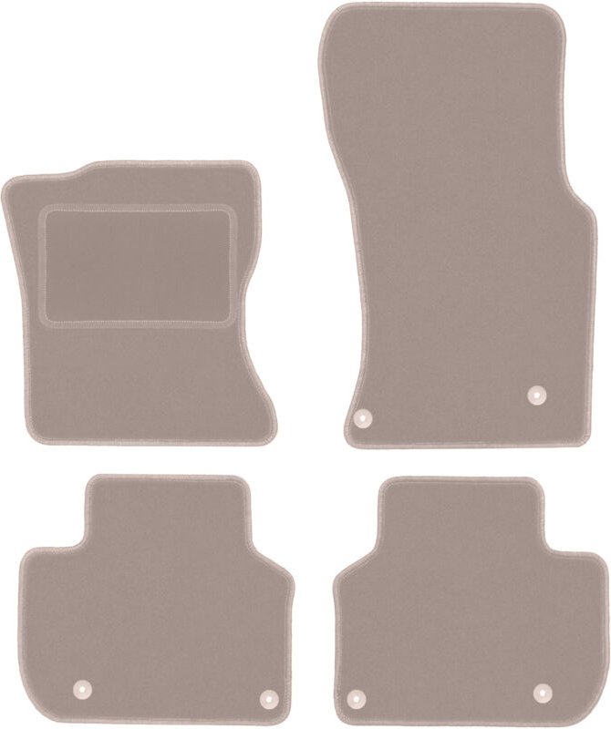 Beige Veloursmatten für: Jaguar XF X260 Limousine, Kombi (2016-)