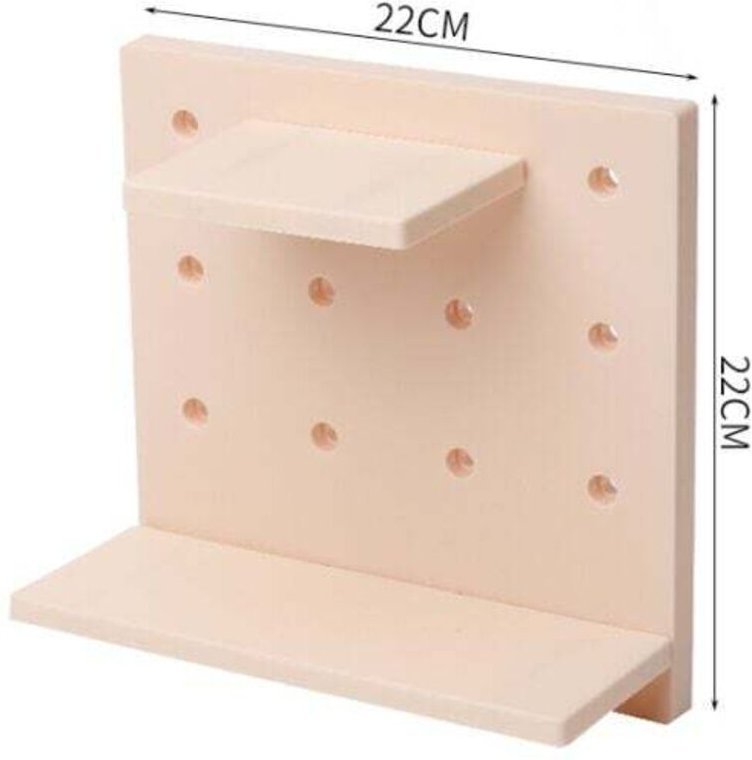 Stück Stecktafel-Wandregal, Kunststoff-Wandorganisator, geeignet für Zuhause, Küche, Bad, Büro, (Beige) - Ahlsen