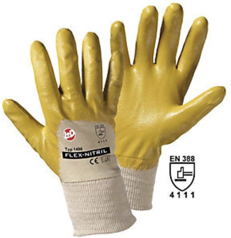Leipold Doehle Flex Nitril 1496-10 Nitrilkautschuk Arbeitshandschuh Größe (Handschuhe): 10, xl en 38
