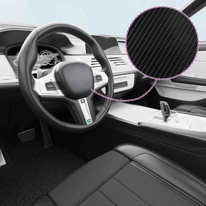 Autofolien 2 Stk. 4D Schwarz 100x150 cm Vidaxl