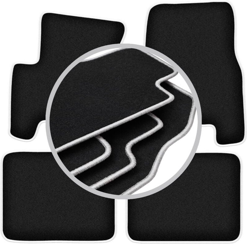 CARLUX-SILVER Autofußmatten für: SsangYong Korando II (KJ) SUV (1998-2006)