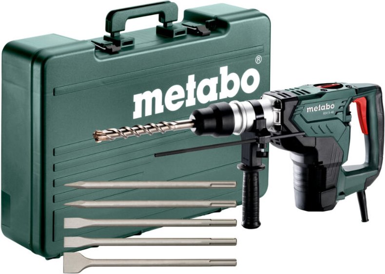 Metabo - Kobihammer kh 5-40 Set mit 5 Meißel im Koffer