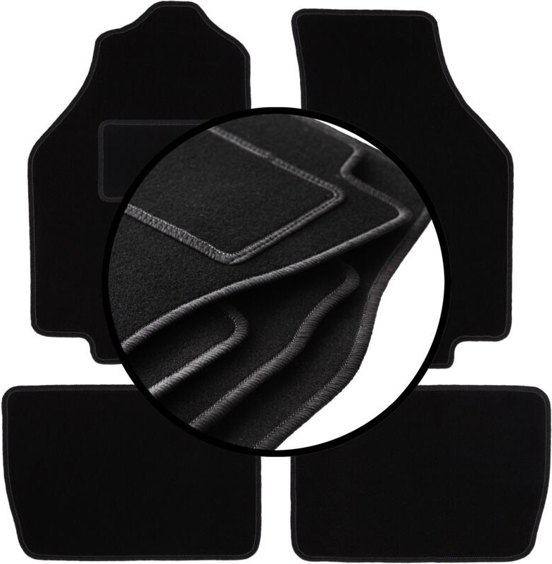 Kompletter Satz Veloursmatten für: Honda Civic IV Fließheck (1987-1991)