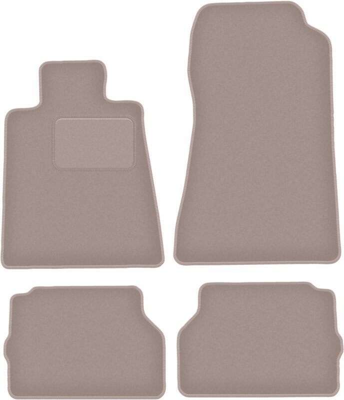 Beige Veloursmatten für: Mercedes C140 / W140 Coupé (1992-1999)