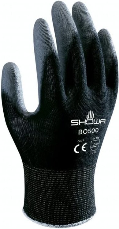 BO500B Nahtloser Arbeitshandschuh Nylon und Polyurethan Zwecke 8/L - Showa