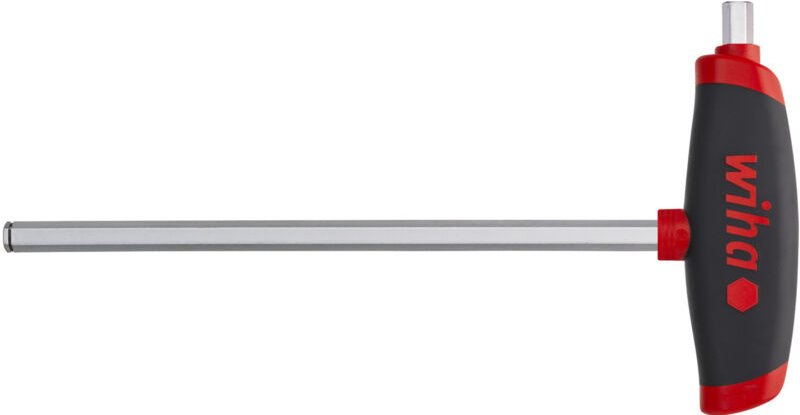 Wiha Stiftschlüssel mit Quergriff ComfortGrip Sechskant MagicRing® mit Seitenabtrieb, mattverchromt 5,0 mm (45442)