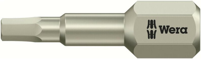 Wera 3840/1 TS 6KT-Bits, Edelstahl, Schlüsselweite (zöllig) 7/64", Länge 25 mm 10 Stk