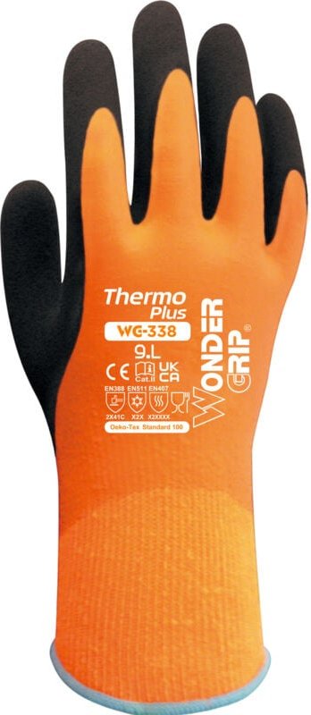 Thumbnail - WONDER GRIP THERMO PLUS Wasserdichter gepolsterter Handschuh WG-338 Latex 10/XL
