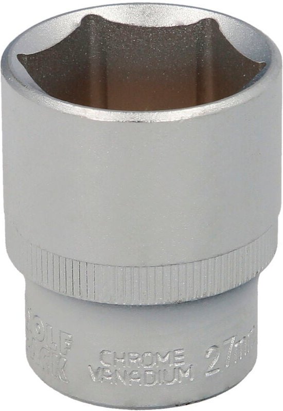 1/2' Sechskant-Steckschlüssel 27 mm. 6-Kant-Profil