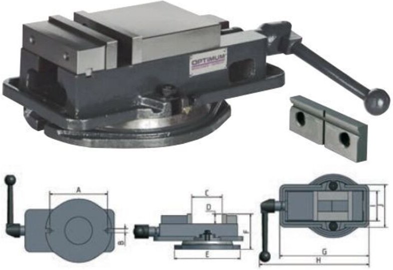 Präzisions-Maschinenschraubstock fmsn 150 Optimum