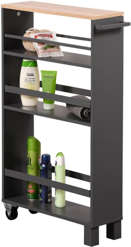 Küchenregal, schmal, 3 Ebenen Kesper