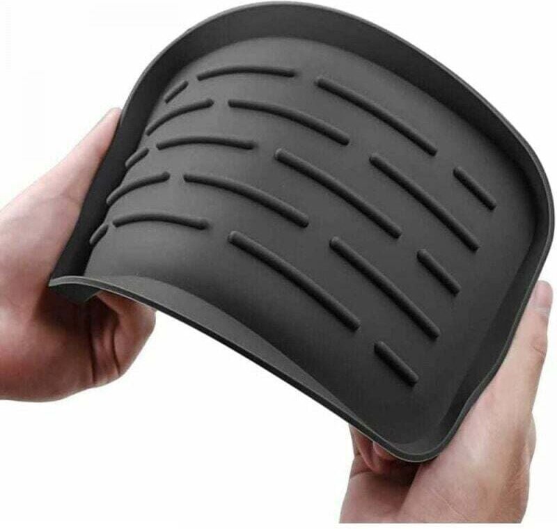 1PC Tappetino di scarico in silicone - Scatola portaoggetti per lavandino per spugne, spazzole, sapone, tappetino per as...