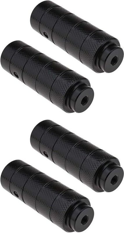 Shining House - Paar Fahrrad-Fußrasten, kompatibel mit 10-mm-Achsen-Fixed-Gear-BMX-Fahrrädern