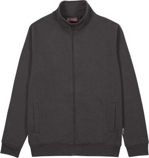 Thumbnail - Arbeits-Sweatshirt mit Reißverschluss SOTRA – Grau Meteorit – Packung zu 25 – XL