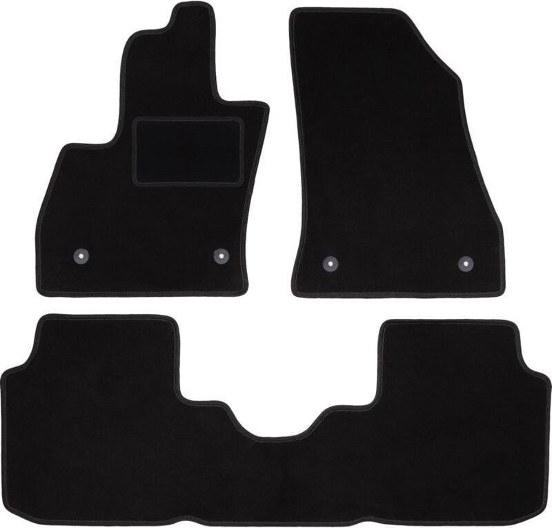Schwarze Veloursmatten für: Fiat 500L Minivan (2012-)