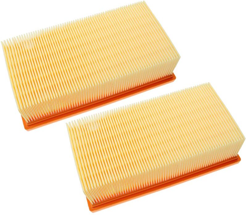 Set 2x Flachfaltenfilter kompatibel mit Kärcher nt 14/1 Classic, k 3501 Nass- und Trockensauger, Staubsauger - Filterele...