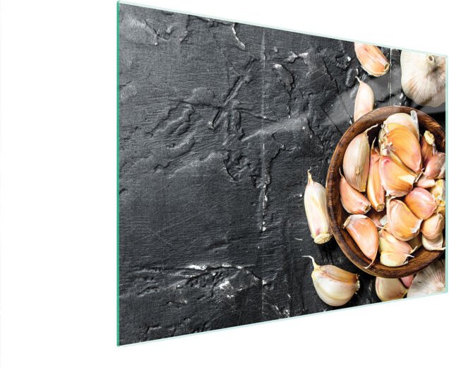 Glasschneidebrett 40x30 Knoblauch