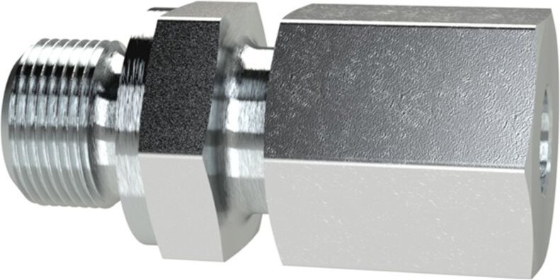 Gerade Einschraubverschraubung, M14 a., Rohr-Ø 12, Stahl verz. - Riegler
