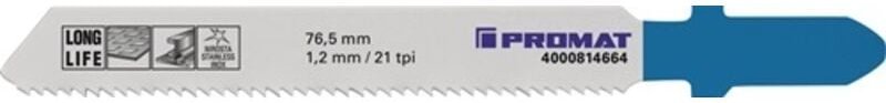 Stichsägeblatt Gesamtlänge 76,5 mm Zahnteilung 1,2 mm bim - Promat