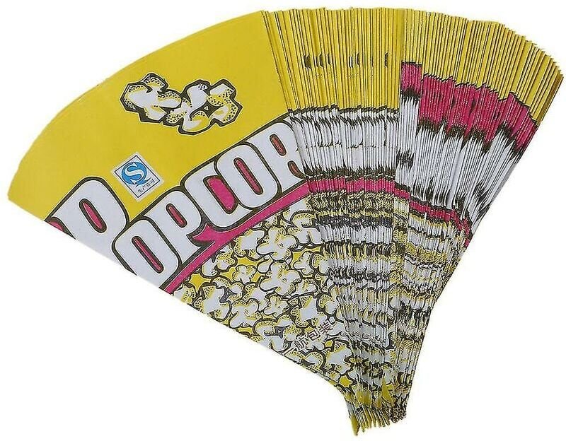 100x Popcorntüten Papiertüten Mandel Popcorn s