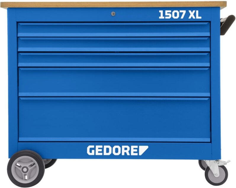 Rollwerkbank 5 extra breite Schubladen 1507 xl 30101 Gedore