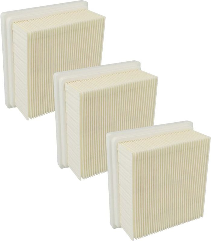 3x Flachfaltenfilter kompatibel mit Starmix Smart l 18 v Staubsauger - Filterelement - Vhbw