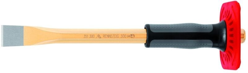 Thumbnail - Rennsteig - Maurermeißel Meißel mit Handschutz, 250 x 23 mm nachschleifbar