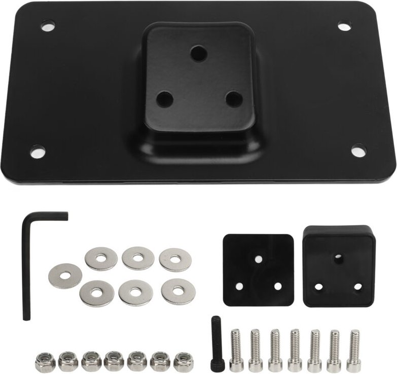 Ej.life - 3-Loch-Nummernschildhalterung aus Stahl, Ersatz für Big Twins ab 1973