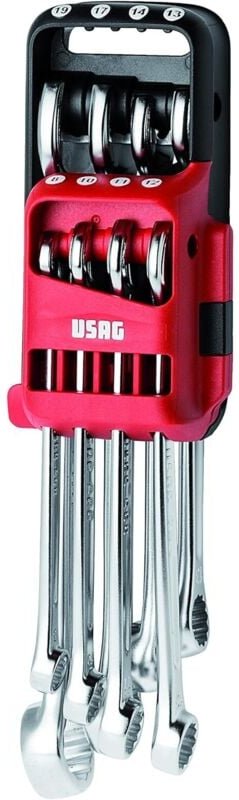 Usag - 285 DS8 Satz mit 8 Ringmaulschlüsseln mit Kunststoffhalterung