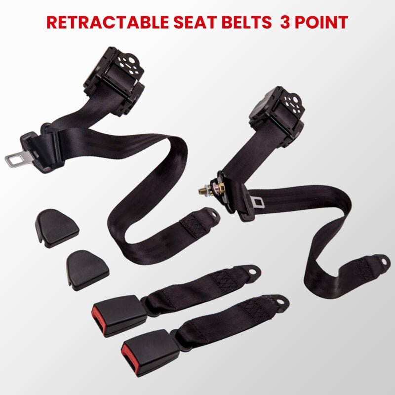 Maxpeedingrods - Automatik 3-Punkt Sicherheitsgurt Gurtpeitsche 3600 mm for Jeep Wrangler cj yj