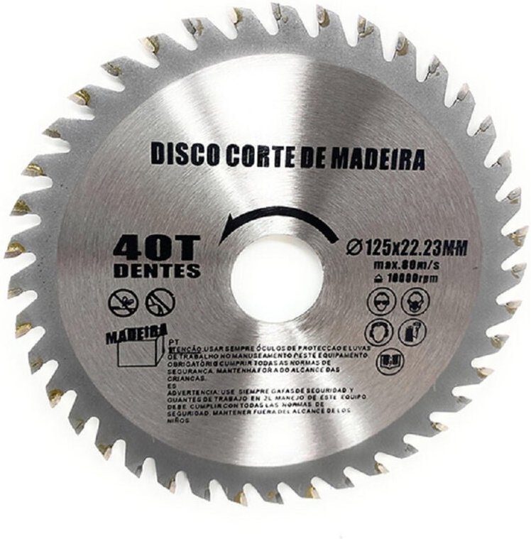 Trade Shop Traesio - Trade Shop - discountry für tagerstellung 125 mm für smerigliatrice 40 dents sega circola -