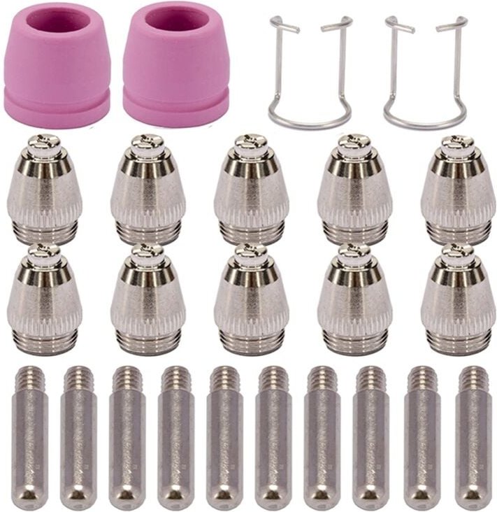 Thumbnail - 24PCS -55 -60 WSD-60 Plasmaschneider Schneidbrenner Spitze Düsen Verbrauchsmaterial Kit