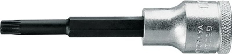 Steckschlüsseleinsatz inx 19 1/2 ″ Innen-Vielzahn M6 Länge 100 mm