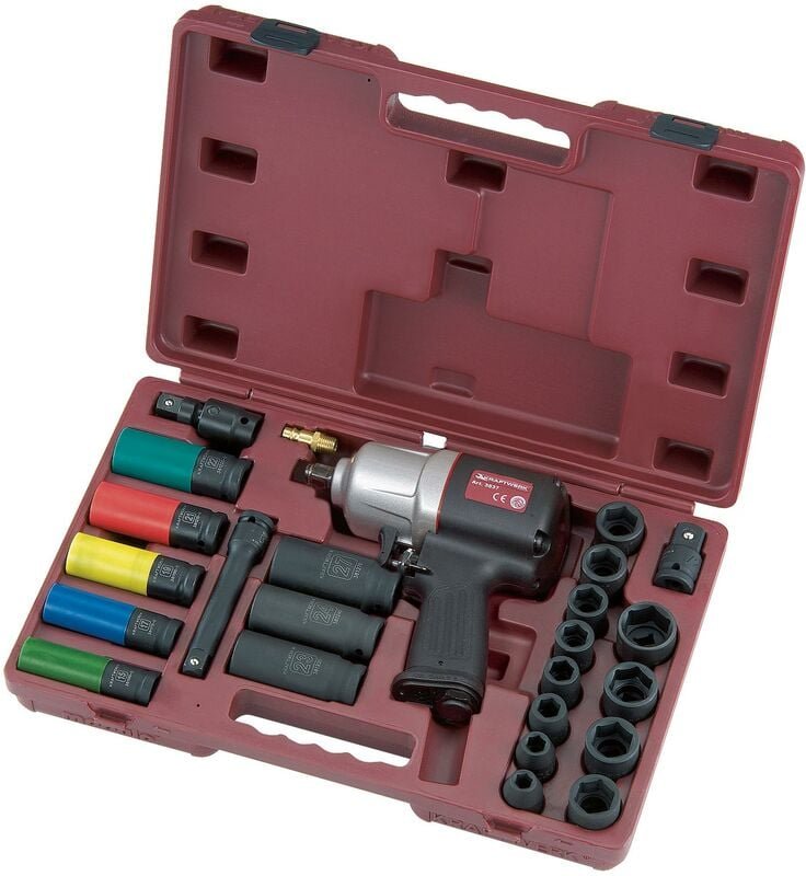 Kraftwerk - 24-t. Druckluftschlagschrauber-Satz 1/2'