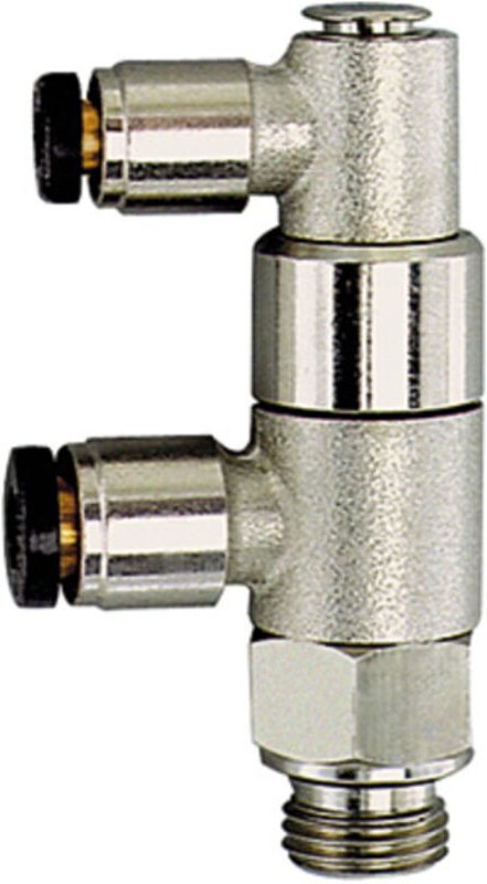 Stoppventil pneumatisch betätigt, g 1/2, Steckanschluss 12/4 - Riegler