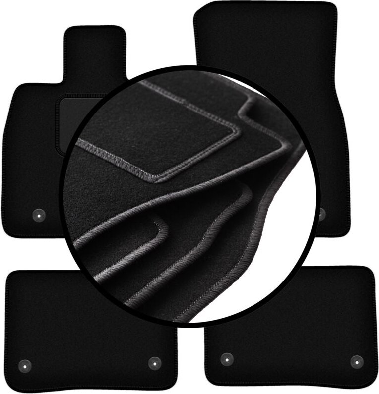 Komplettset Veloursmatten für: Cadilac CT6 0 (2016-)