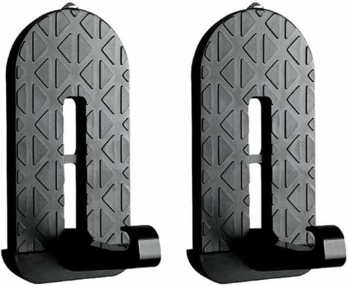 Car Assist Step, 2 schwarze faltbare Autotürstufen, Aluminiumlegierung, geeignet für SUV, Wohnmobil, Jeep-Autozubehör