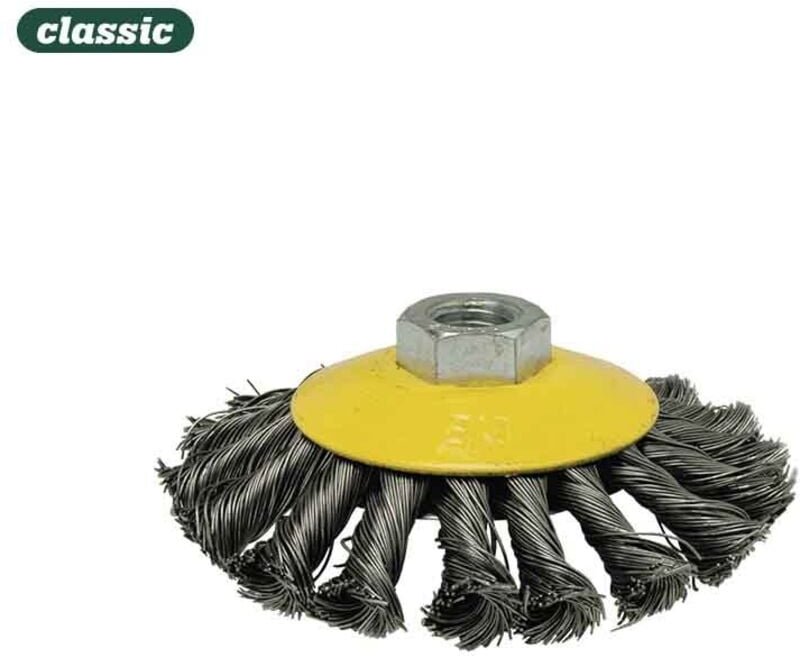 Konische gedrehte Drahtbürste Ø100mm FHR100 Mota