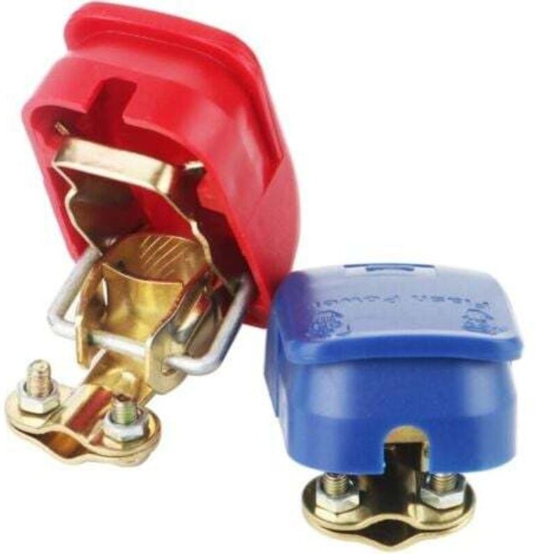 Jalleria - Pack Schnellverschluss-Batterieklemmen, 12-V-Schnellverschluss-Batterieklemmenverbinder, Batterietrennschalte...