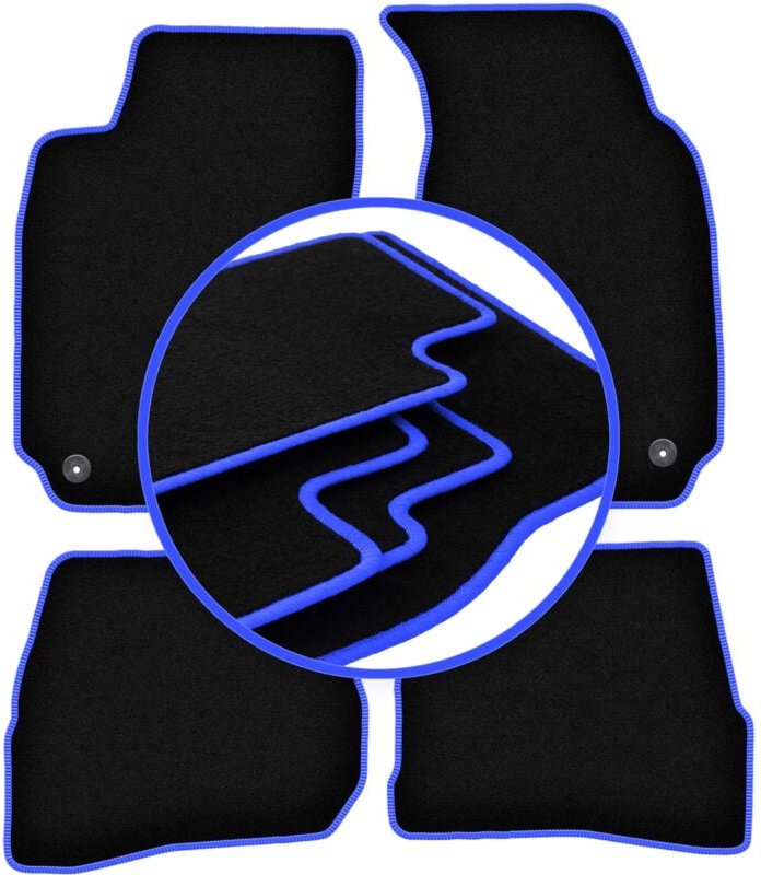 CARLUX-BLUE Autofußmatten für: Volkswagen Passat B5 FL Limousine, Kombi, Variant (2000-2005)