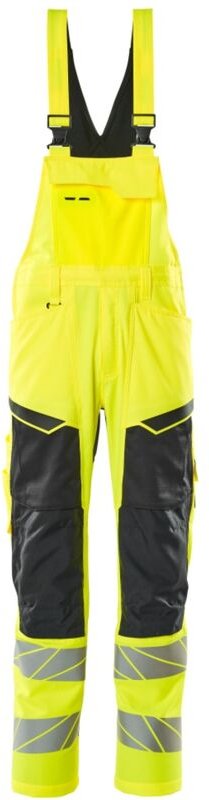 Warnschutz Latzhose 19569-236-1709 Gr. 82C68 hi-vis gelb/schwarz - Mascot