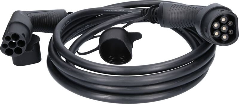 KS TOOLS efuturo Ladekabel gerade Typ 2 auf Typ 2 Stecker 3 Phasen bis zu 22 kW 32 A 400 V Mode 3 5 Meter - 117.7190