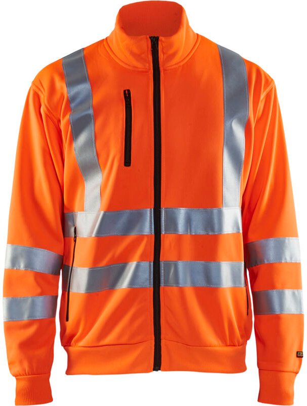 Arbeits-Zip-Hoody mit hoher Sichtbarkeit 3358 - Neonorange S