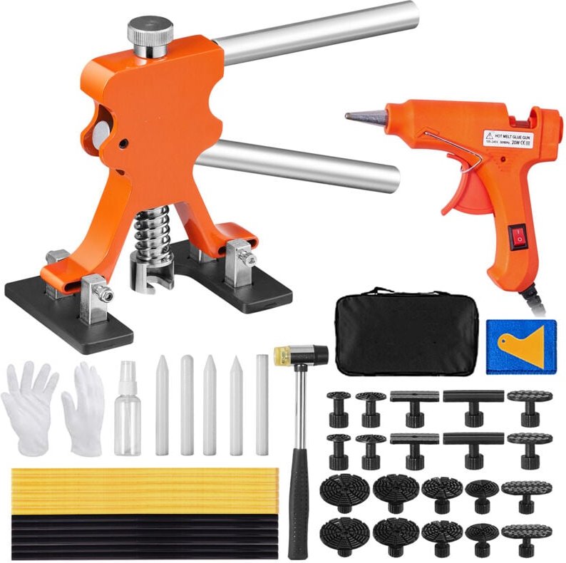 Karosserie-Dellenzieher, Brückenheber-Werkzeug, lackierfreies Hagel-Dellen-Entferner-Reparatur-Set - Mophorn