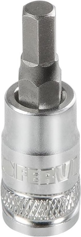 Steckschlussel mit 6 mm 1/4 Sechskanteinsatz Fervi bn415n006a