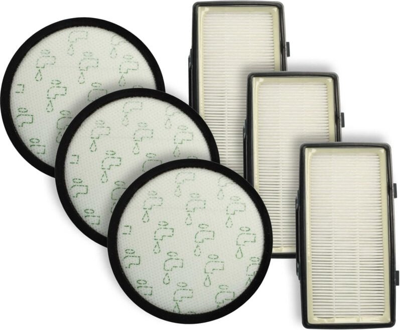 Filter-Set kompatibel mit Rowenta X-trem Power Cyclonic Animal RO7262EA, RO7260 Staubsauger - 6x Filter (Abluft / EPA-Fi...
