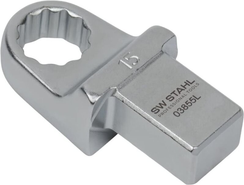 Sw-stahl - 03855L Einsteck-Ringschlüssel 15 mm i Einsteckvierkant 14 x 18 mm i Einsteckringschlüssel sw 15mm