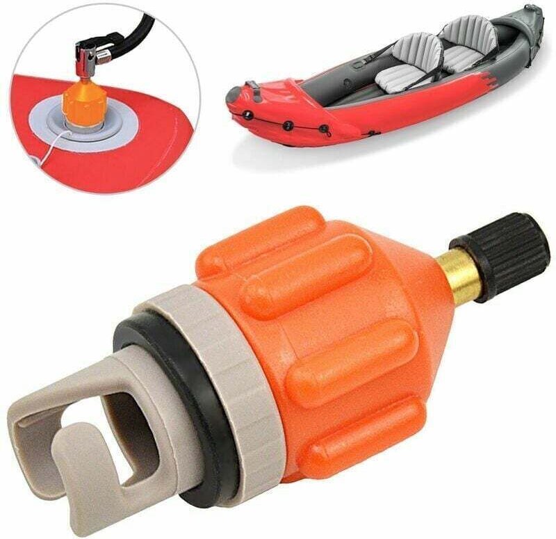 Aufblasventil-Adapter für Kajaks und Surfbretter Pool Garden - Orange Grau,