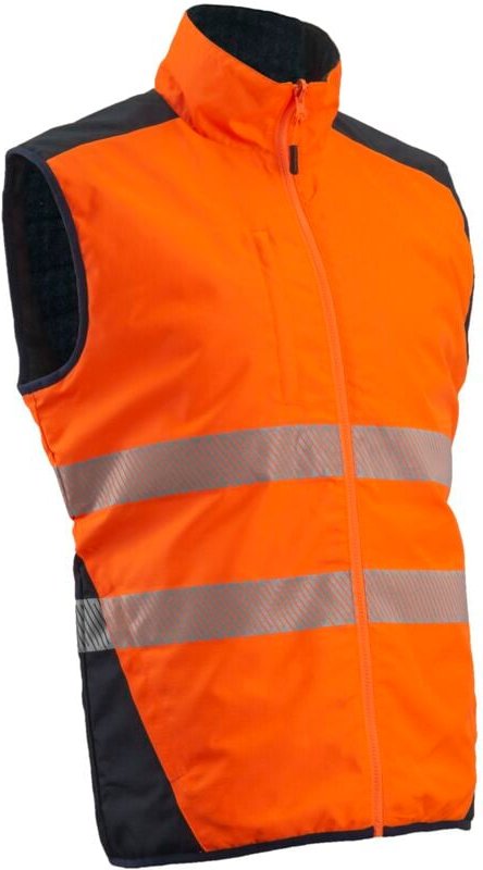 Weste für die Arbeit im Winter, ärmellos, umkehrbar YORU - Neonorange 3XL - 60/62