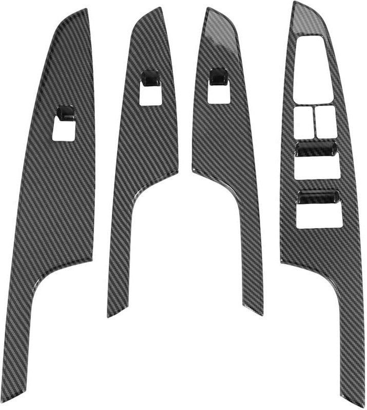Thumbnail - Tlily - abs Chrom TüR Glas Armlehne Lift Schalter Knopf Abdeckung Trim für 2015-2019 Auto Teile